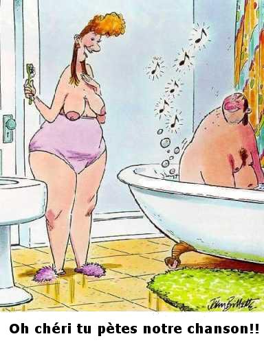 je trouve que c'est romantique ptete que je vais m'en acheter une de baignoire pour voir si mon dalien chante juste....